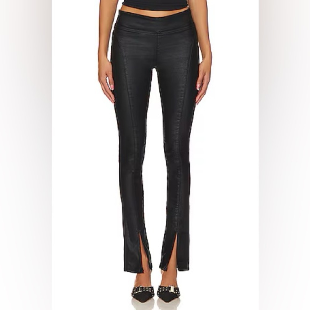 Free People We The Free Double Dutch Faux Leather Skinny Pants Size X-Small